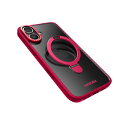 MICRODIA CRYSTAL RING Matte Protective iPhone Case with Kickstand - Ruby Fusion